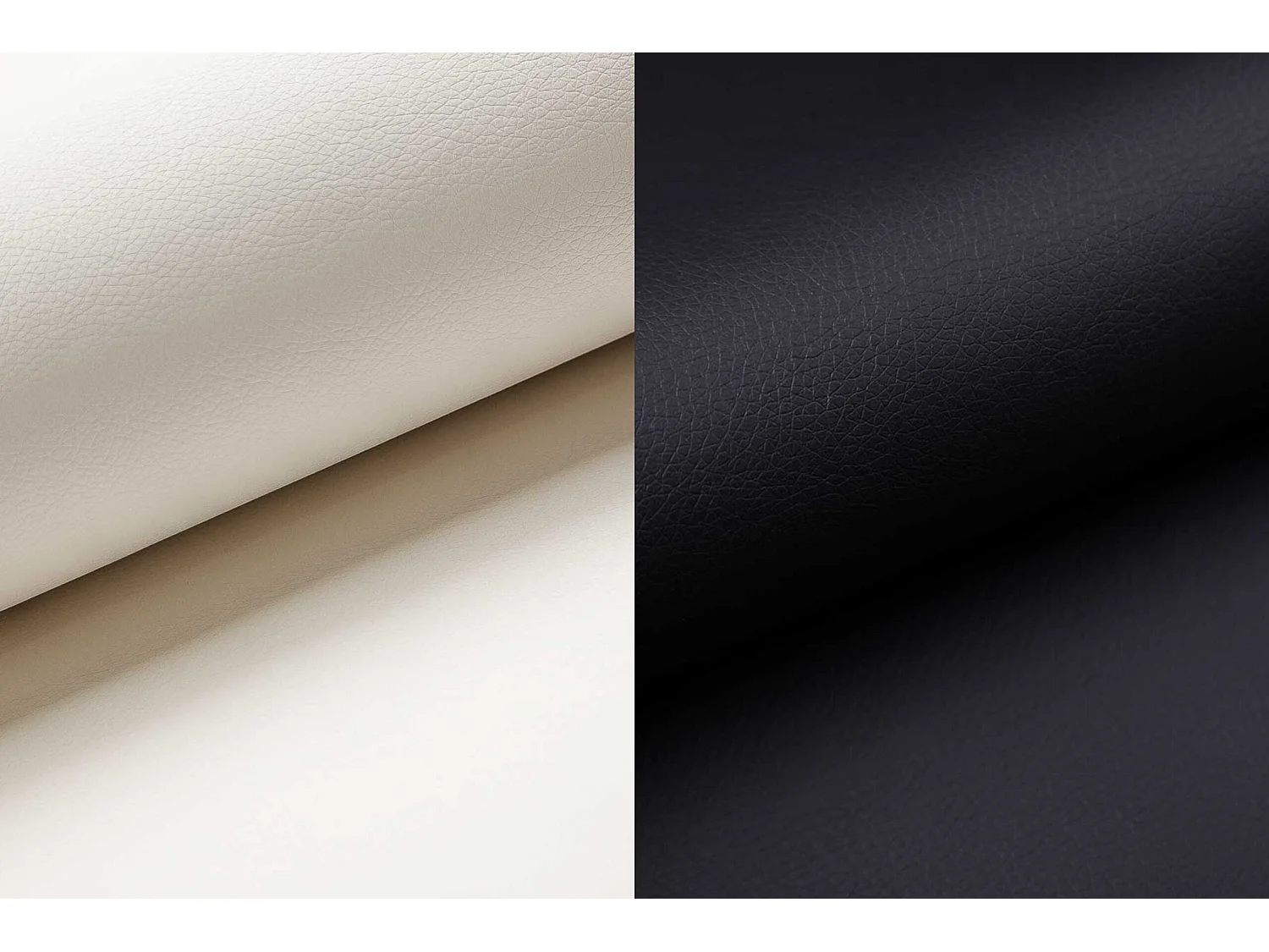 Sofa 2-Sitzer, Stoff Soft, Schwarz + Weiß, Palermo