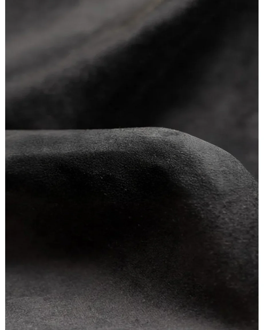 Bank 3-zits, Veloursstof Bluvel, Zwart, Averro