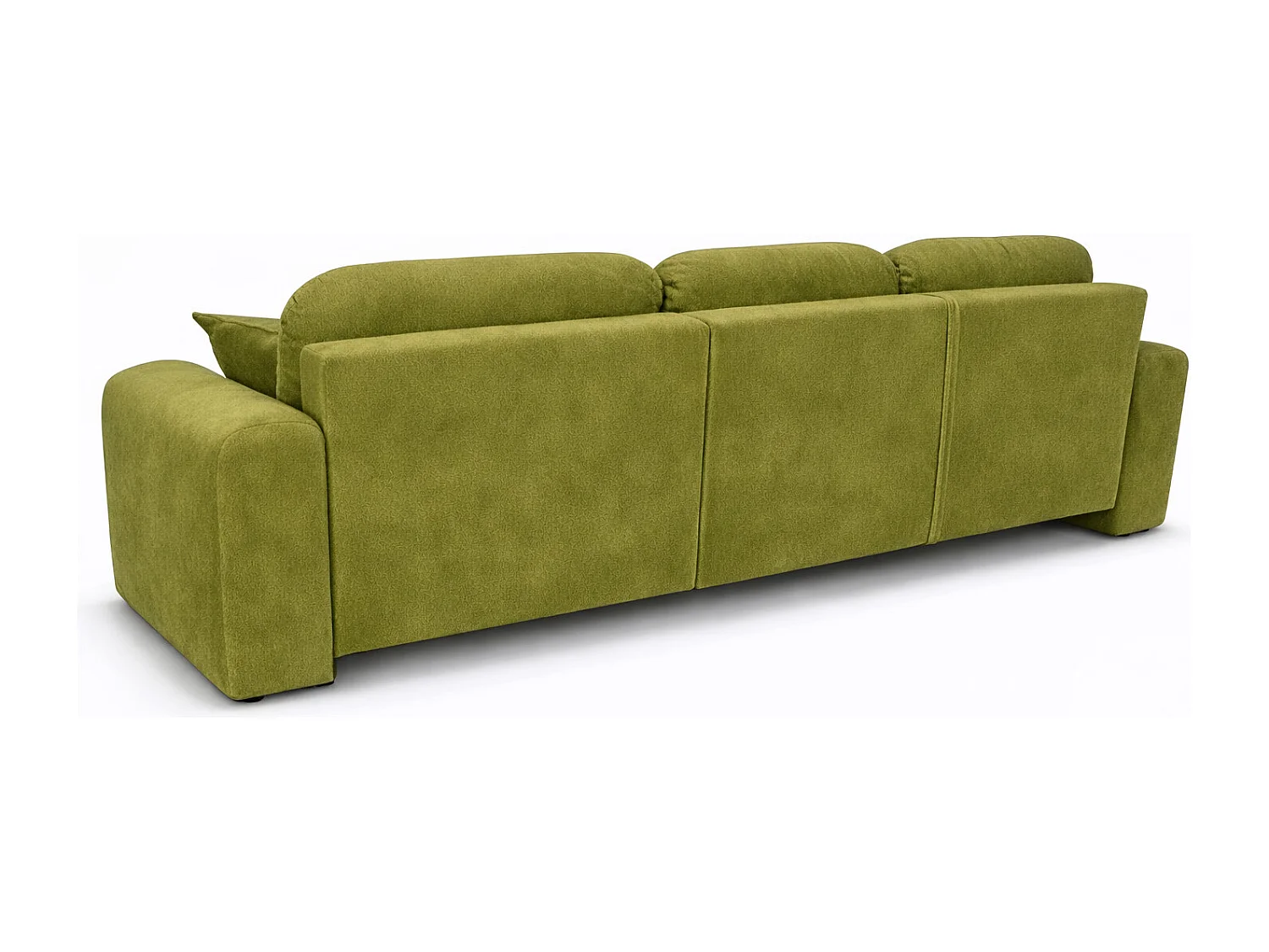 Narożnik w kształcie L z funkcją spania i pojemnikiem Bingo L, tkanina welurowa Salvador, Oliwkowy, Lewy