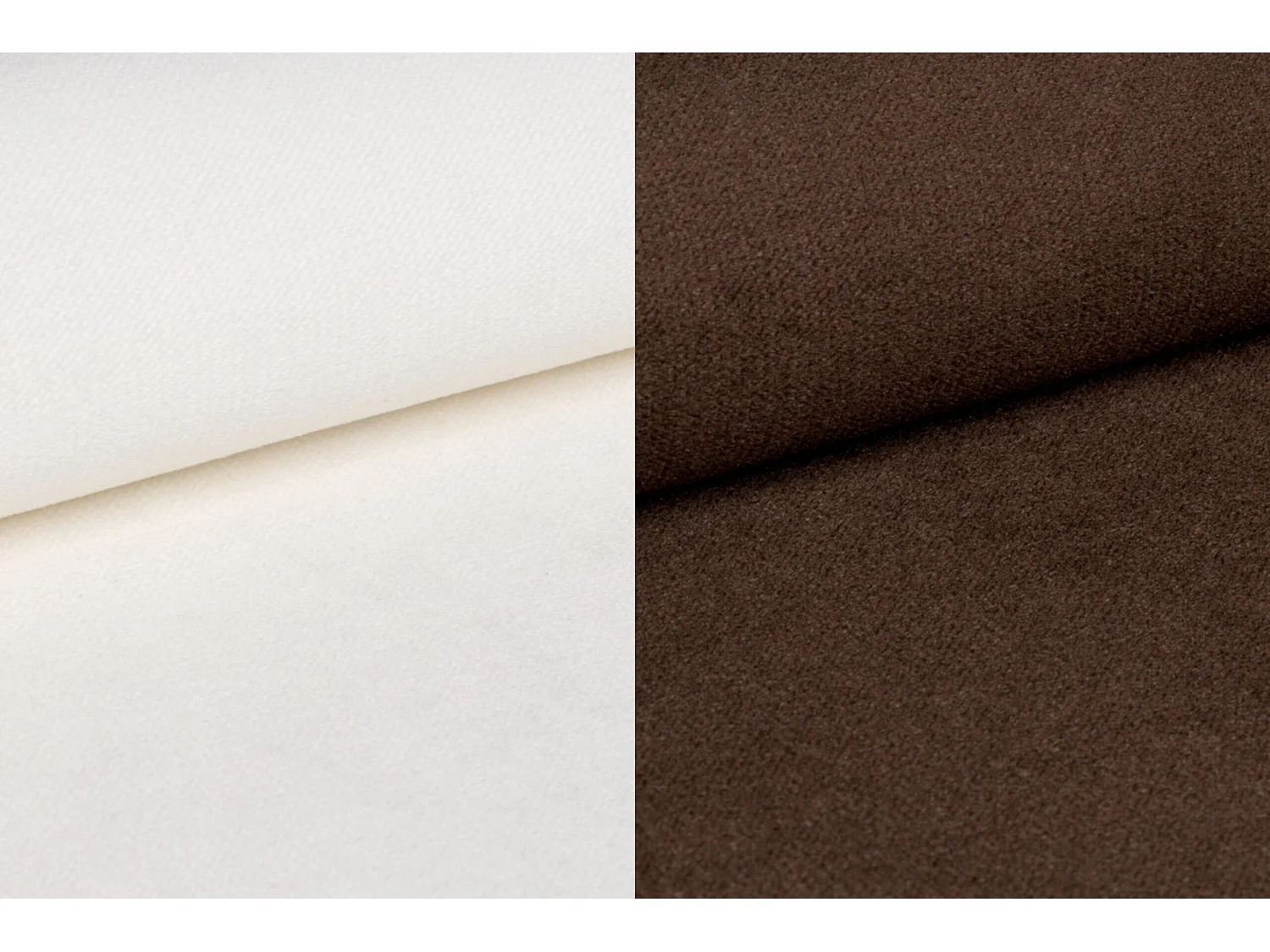 Sofa 2-Sitzer, Stoff Kronos, Braun + Weiß, Palermo