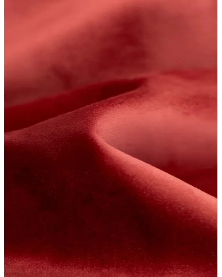 Bank 3-zits, Veloursstof Bluvel, Wijnrood, Averro