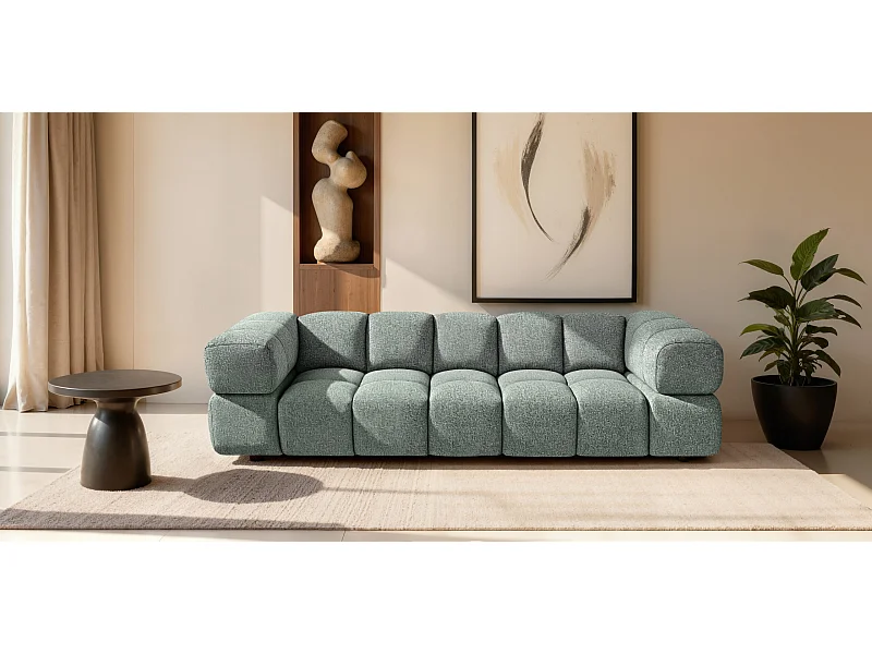 Sofa 4-Sitzer, Couch, Chenille Stoff Puente, Mintz, Averro