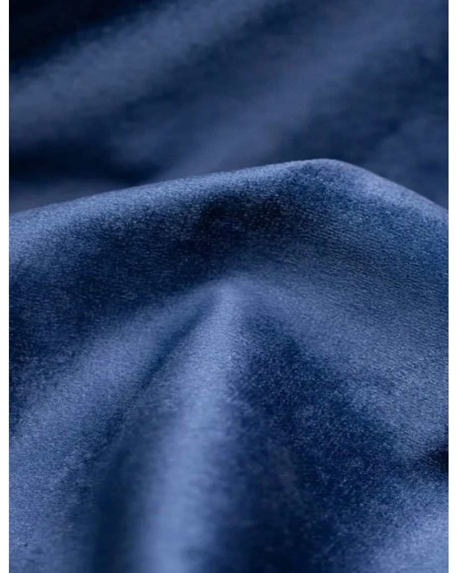 Modulaire hoekbank, Veloursstof Bluvel, Inktblauw, Links, Bolla