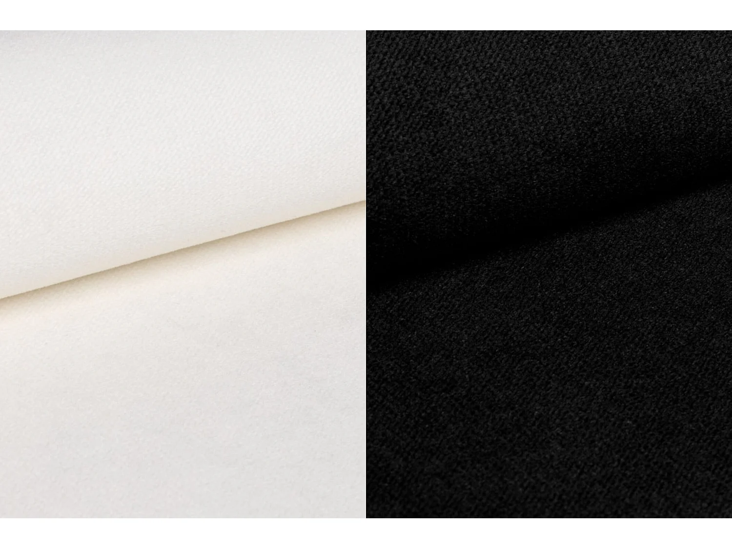 Sofa 2-Sitzer, Stoff Kronos, Weiß + Schwarz, Palermo