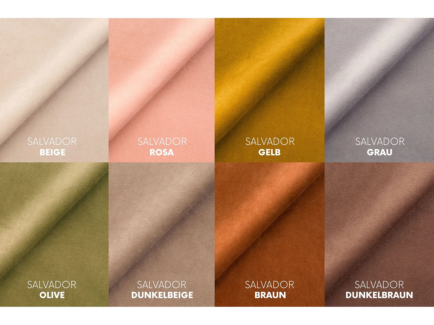 Canapé d’angle modulaire en L, tissu velours Salvador, Jaune, Droite, Selia