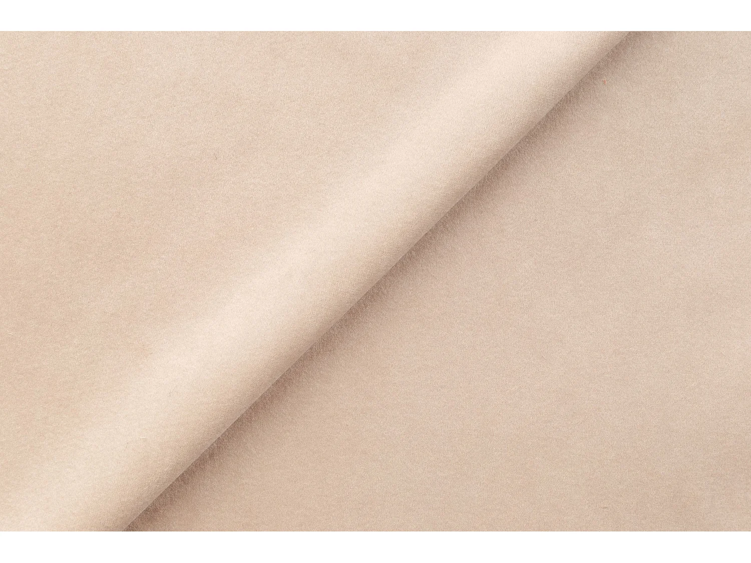 Canapé d’angle modulaire en L, tissu velours Salvador, Beige, Droite, Selia