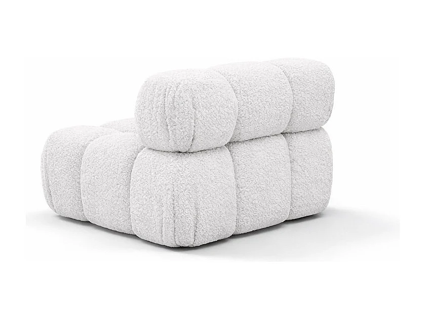 Module midden vrijstaand modern voor een modulair systeem, stof Abriamo, Ecru, Selia