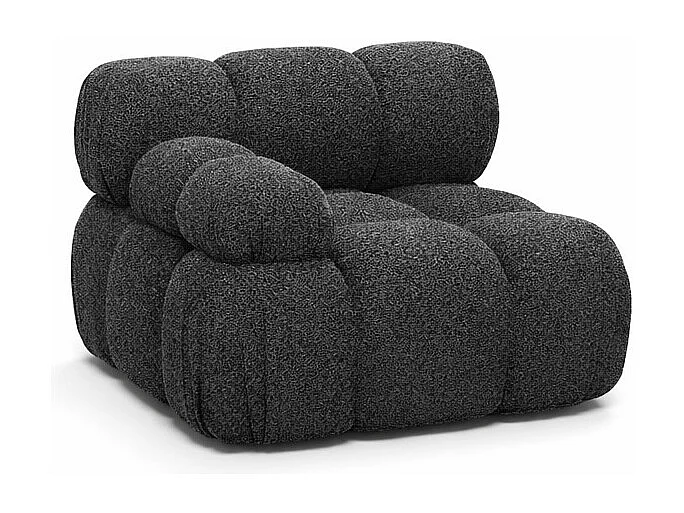 Modul seitlich für ein modulares System, Stoff Abriamo, Graphit, Links, Selia