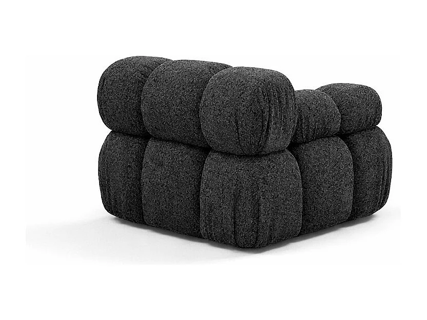 Modul seitlich für ein modulares System, Stoff Abriamo, Graphit, Links, Selia