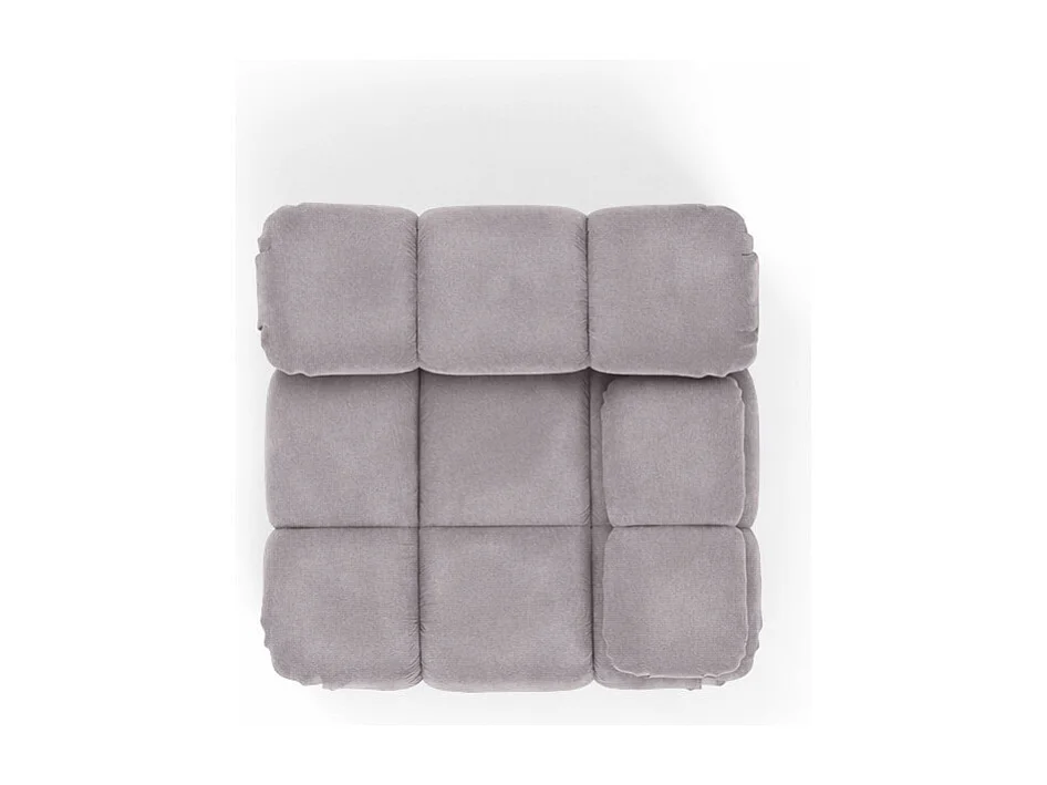 Modulo laterale per sistema modulare, tessuto Salvador, Grigio, Destra, Selia