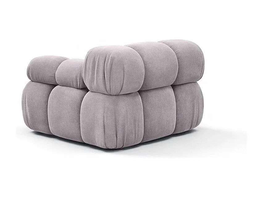 Modulo laterale per sistema modulare, tessuto Salvador, Grigio, Destra, Selia