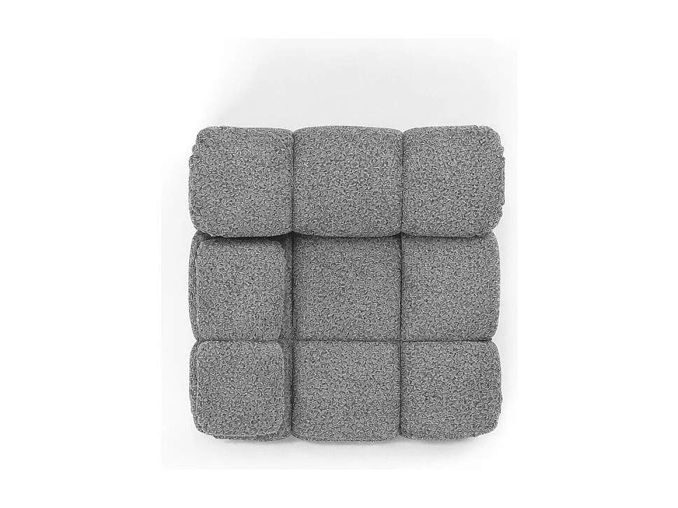 Modul seitlich für ein modulares System, Stoff Abriamo, Dunkelgrau, Links, Selia