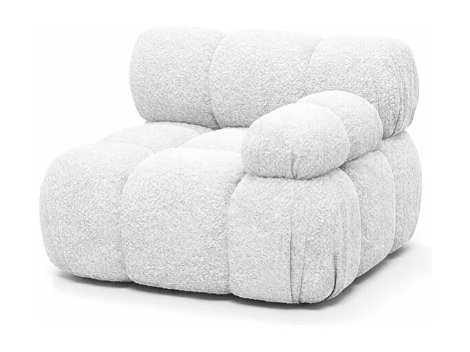 Module zijkant voor een modulair systeem, stof Abriamo, Ecru, Rechts, Selia