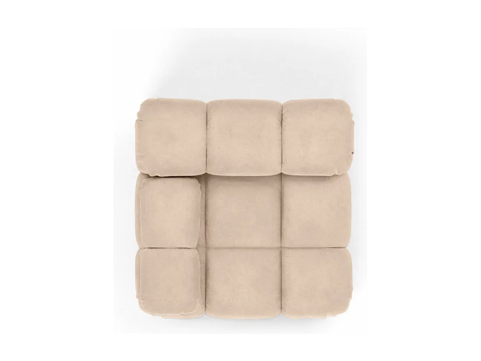 Modulo laterale per sistema modulare, tessuto Salvador, Beige, Sinistra, Selia