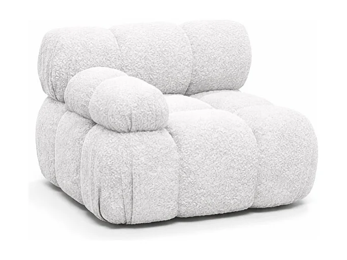 Module zijkant voor een modulair systeem, stof Abriamo, Ecru, Links, Selia