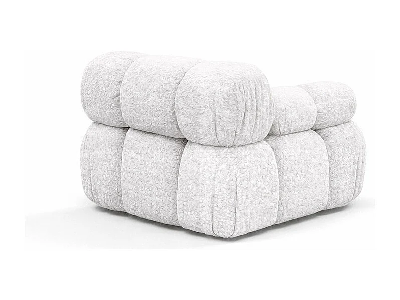 Module zijkant voor een modulair systeem, stof Abriamo, Ecru, Links, Selia