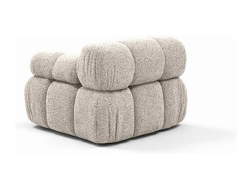 Modul seitlich für ein modulares System, Stoff Abriamo, Beige, Rechts, Selia