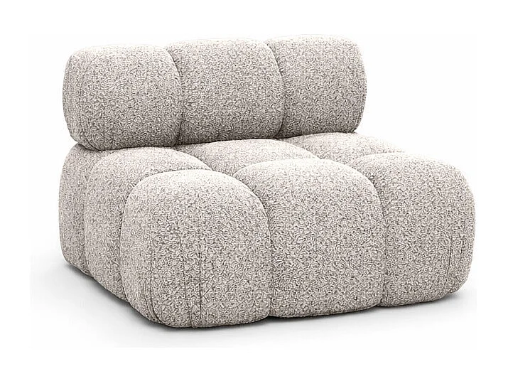 Module midden vrijstaand modern voor een modulair systeem, stof Abriamo, Beige, Selia