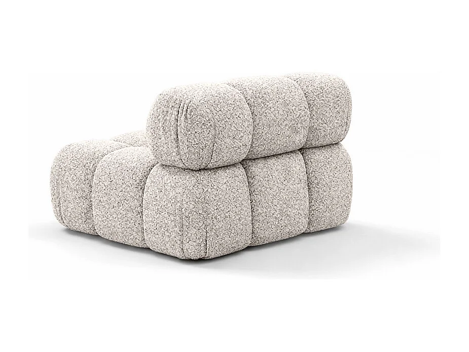 Module midden vrijstaand modern voor een modulair systeem, stof Abriamo, Beige, Selia