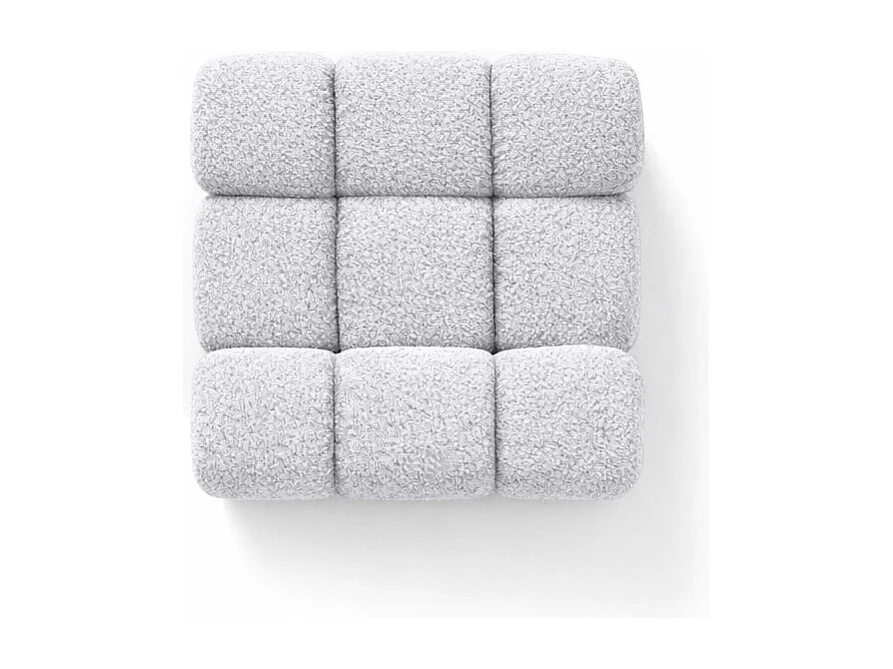 Module midden vrijstaand modern voor een modulair systeem, stof Abriamo, Lichtgrijs, Selia