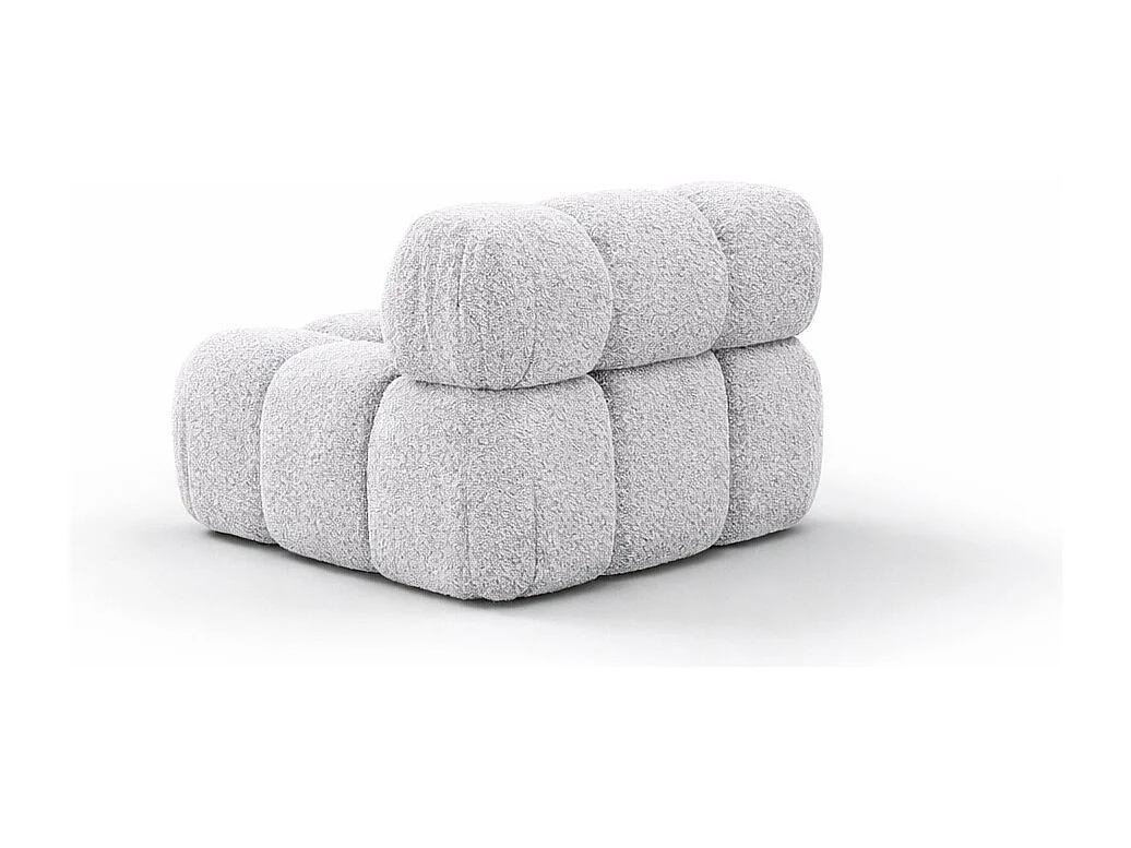 Module midden vrijstaand modern voor een modulair systeem, stof Abriamo, Lichtgrijs, Selia