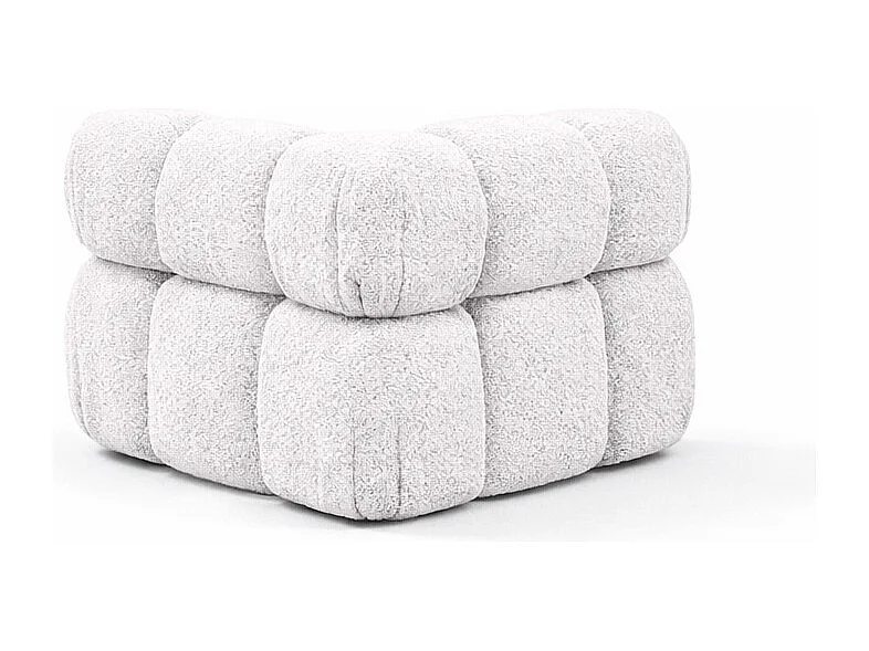 Hoekmodule modern voor modulair systeem, stof Abriamo, Ecru, Selia