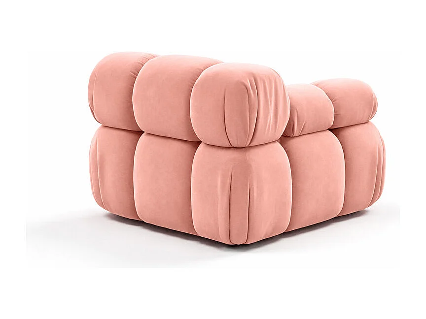 Modulo laterale per sistema modulare, tessuto Salvador, Rosa, Sinistra, Selia