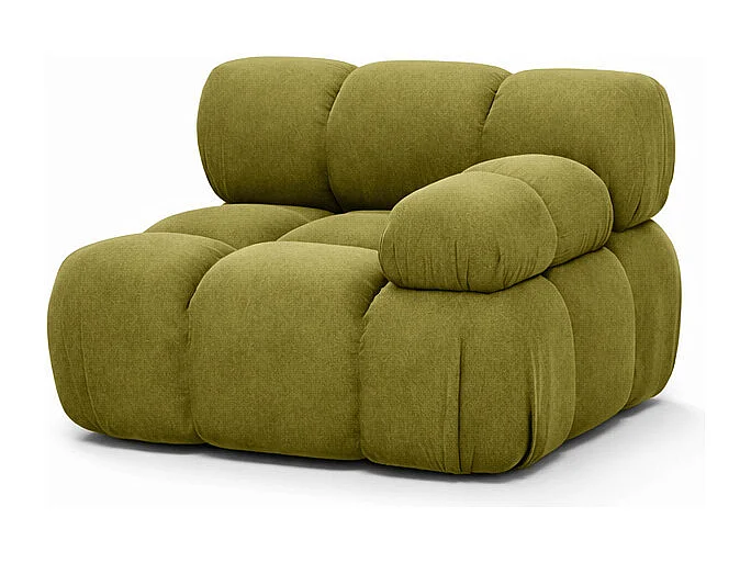 Modulo laterale per sistema modulare, tessuto Salvador, Oliva, Destra, Selia