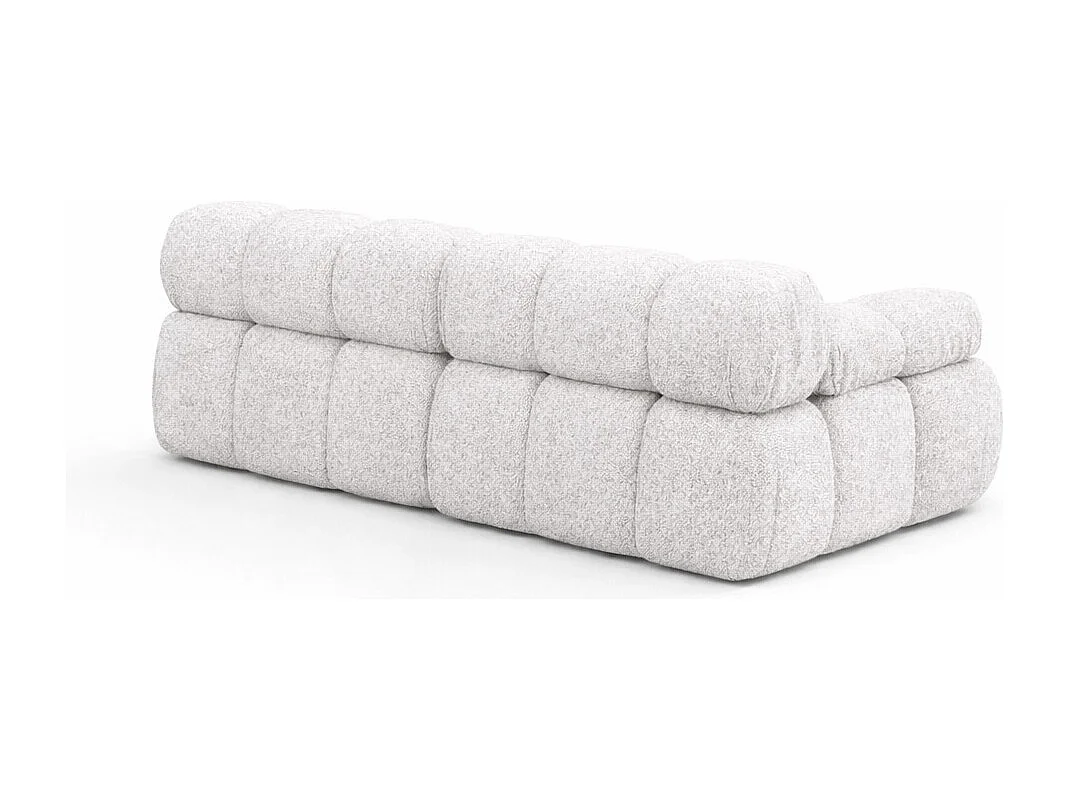 Sofa modułowa dwuosobowa, tkanina bukla Abriamo, Ecru, Selia