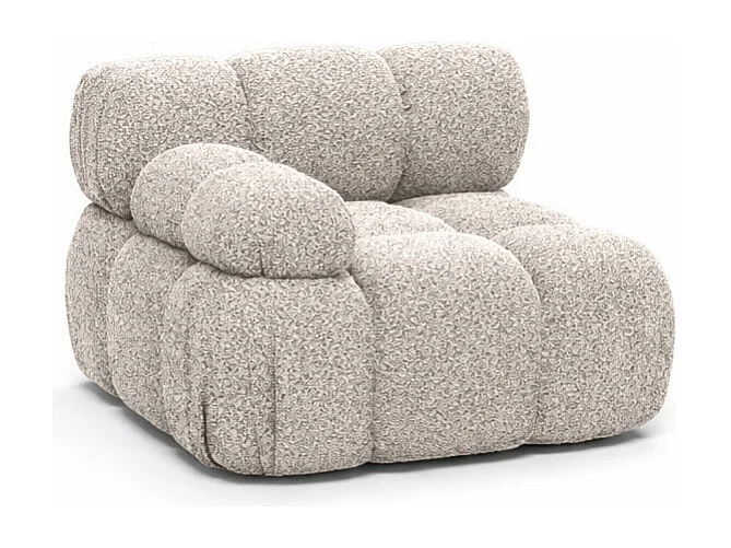 Module zijkant voor een modulair systeem, stof Abriamo, Beige, Links, Selia