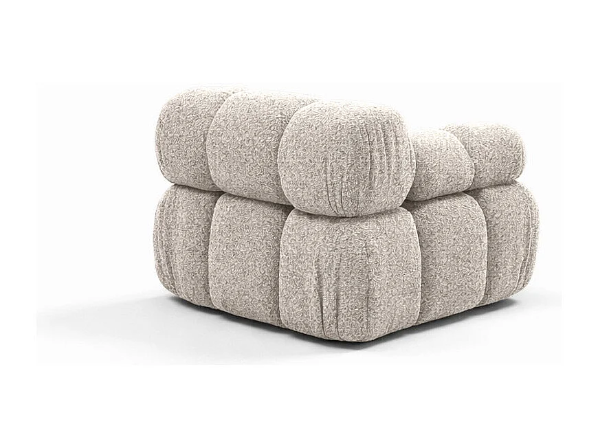 Module zijkant voor een modulair systeem, stof Abriamo, Beige, Links, Selia