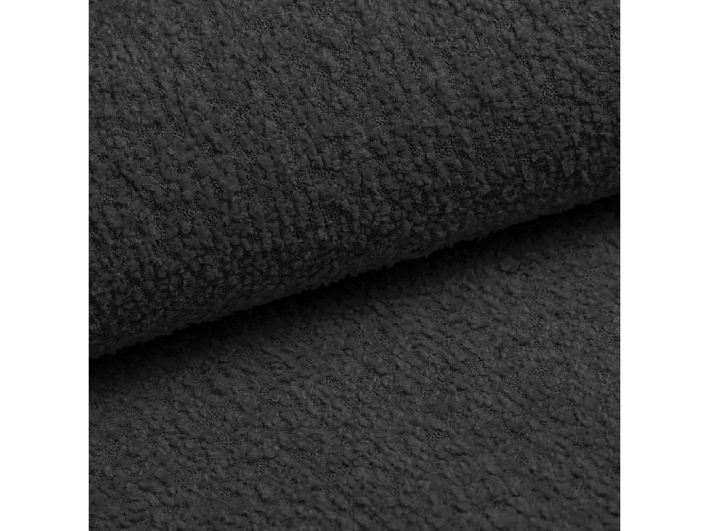 Couch, 2-Sitzer Sofa modular, Bouclé-Stoff Abriamo, Graphit, Selia