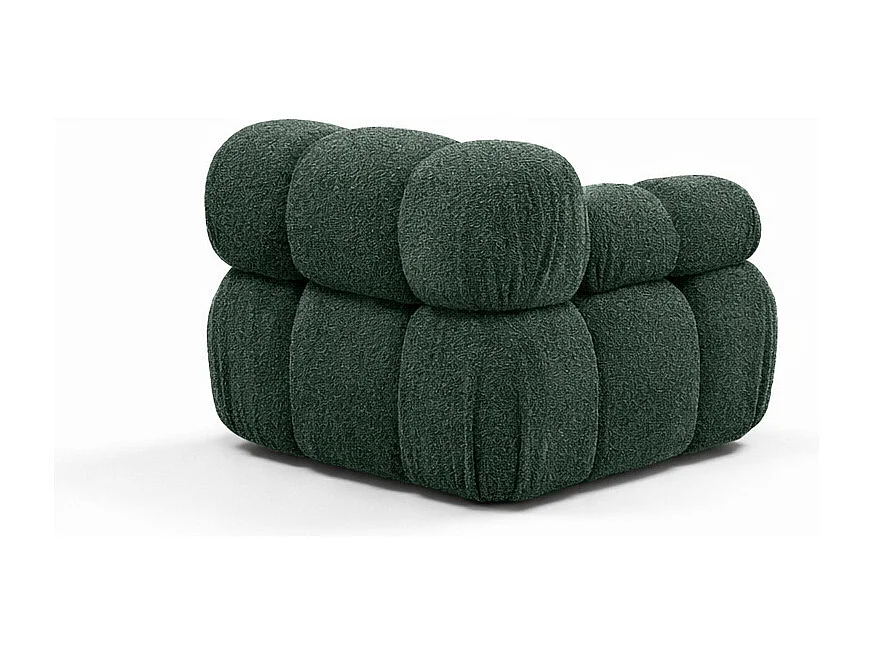 Module zijkant voor een modulair systeem, stof Abriamo, Donkergroen, Links, Selia