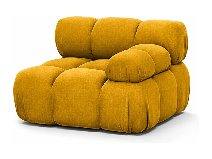 Module zijkant voor een modulair systeem, stof Salvador, Geel, Rechts, Selia