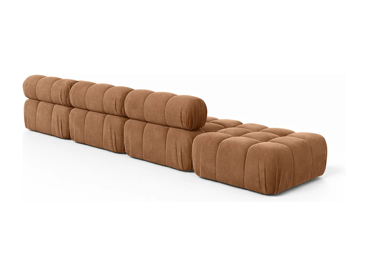 Divano angolare a L XL, tessuto velluto Salvador, Beige scuro, Destra, Selia L XL