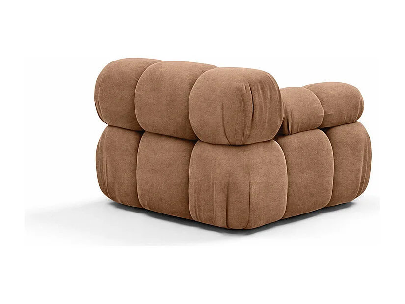 Modulo laterale per sistema modulare, tessuto Salvador, Beige scuro, Sinistra, Selia