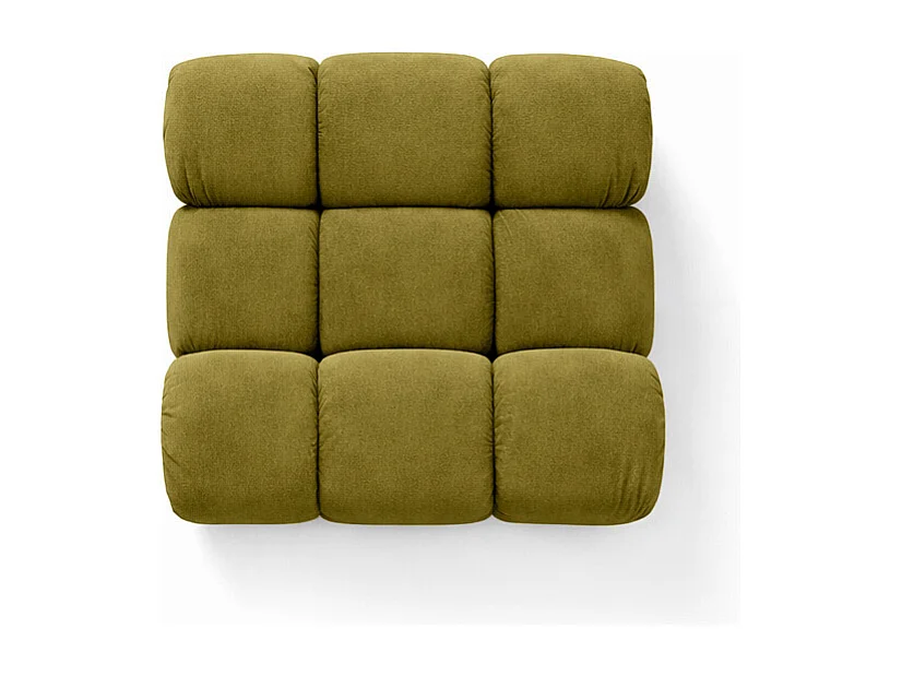 Modulo centrale autoportante moderno per sistema modulare, tessuto Salvador, Oliva, Selia