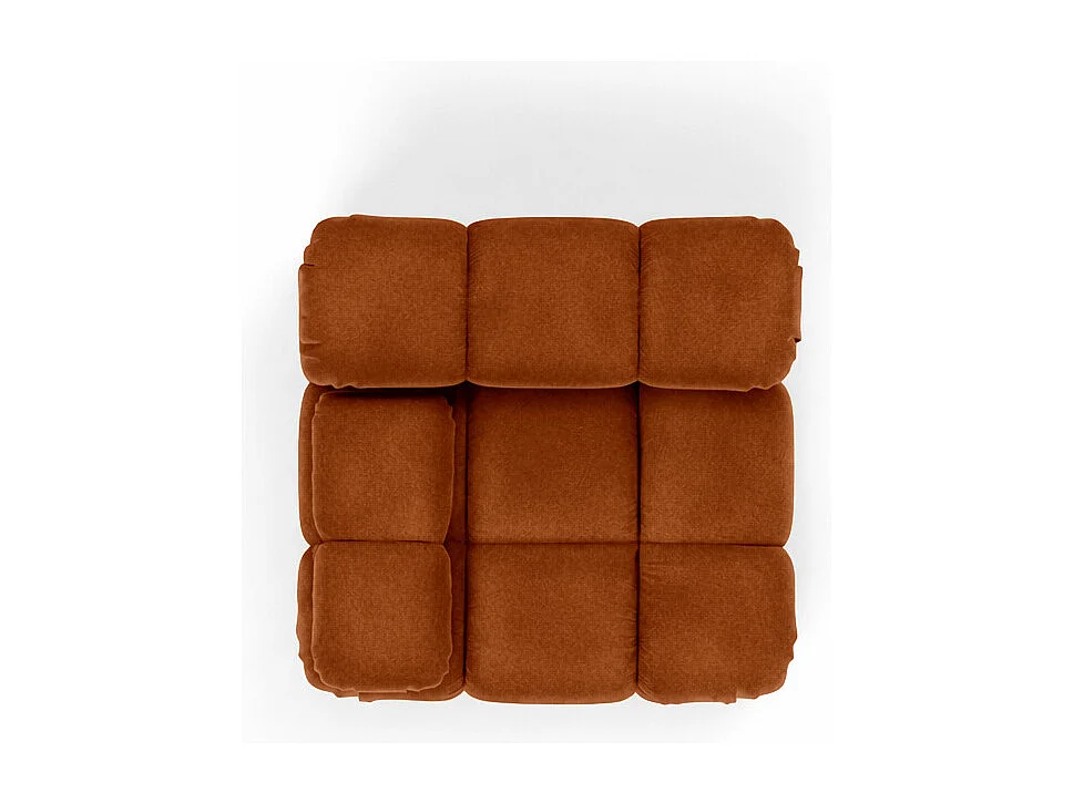 Modulo laterale per sistema modulare, tessuto Salvador, Marrone, Sinistra, Selia