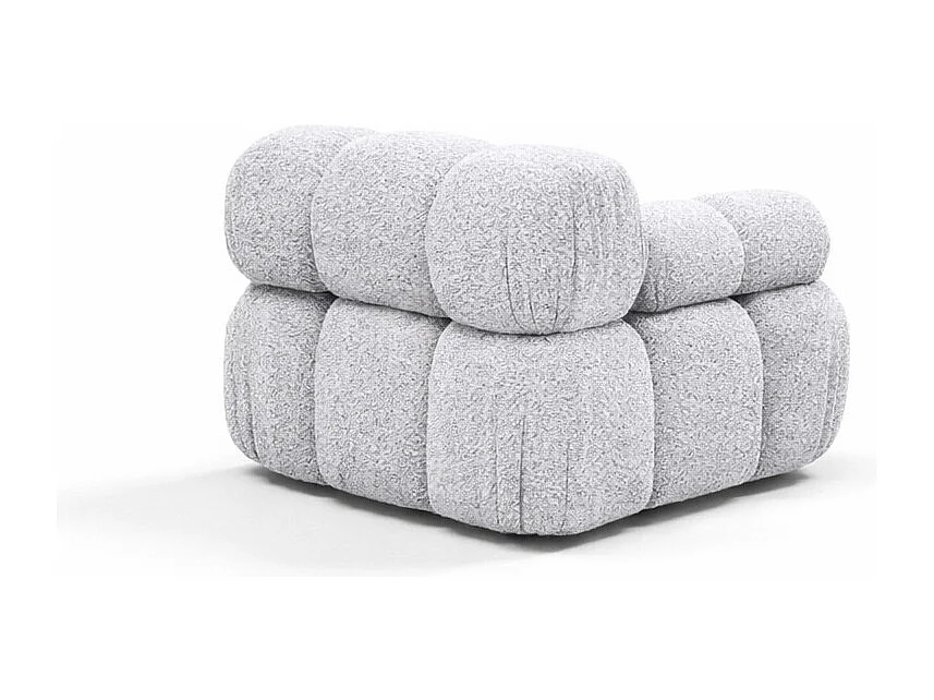 Module zijkant voor een modulair systeem, stof Abriamo, Lichtgrijs, Links, Selia