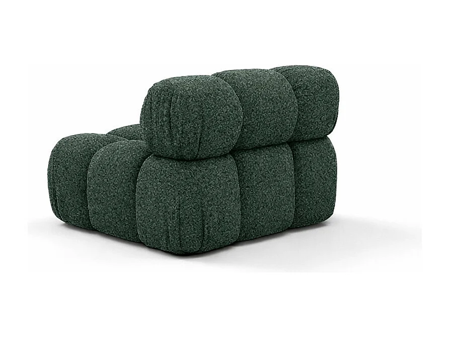 Module midden vrijstaand modern voor een modulair systeem, stof Abriamo, Donkergroen, Selia