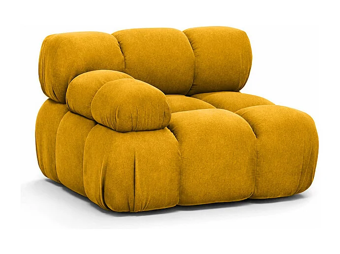 Modulo laterale per sistema modulare, tessuto Salvador, Giallo, Sinistra, Selia