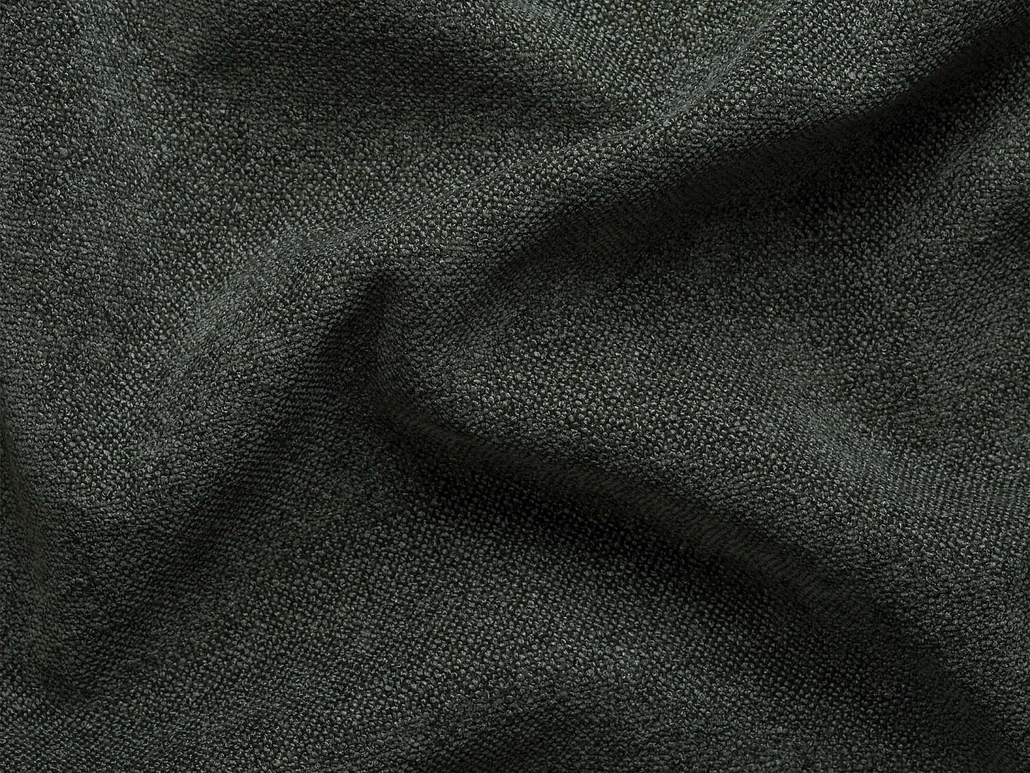 Fauteuil d'angle en tissu chenille vert CAMILIO de Maison Céphy