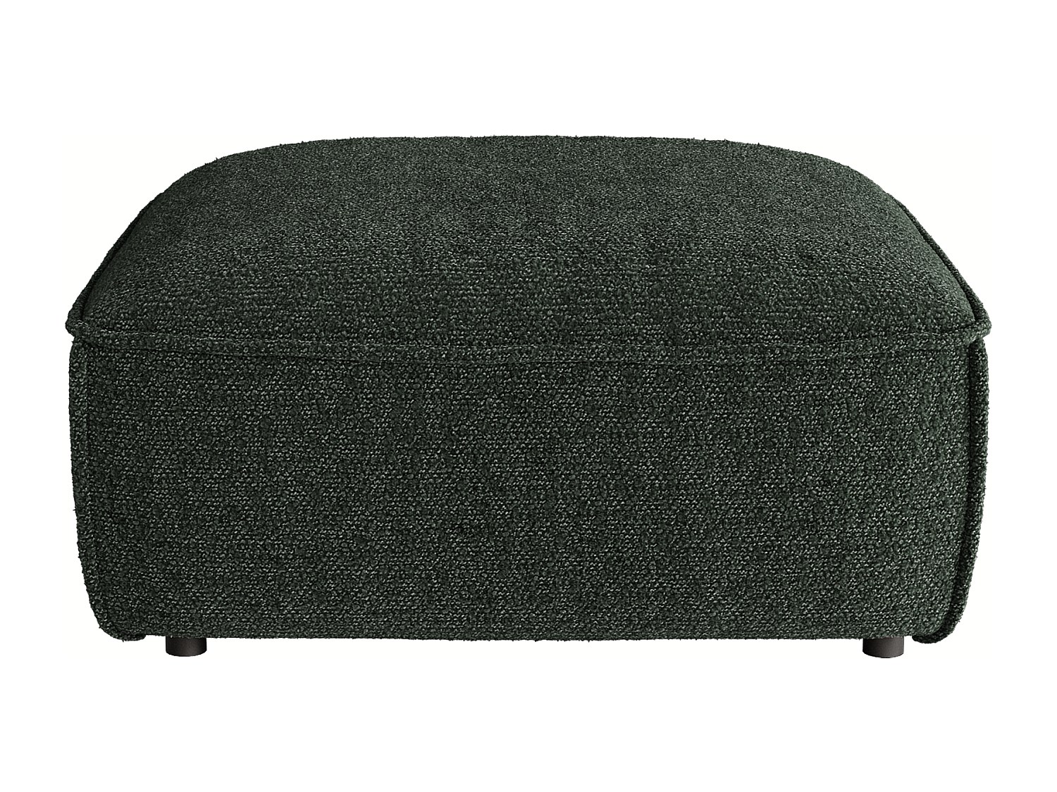 Sitzhocker aus Chenille-Stoff in Grün von Maison Céphy CAMILIO