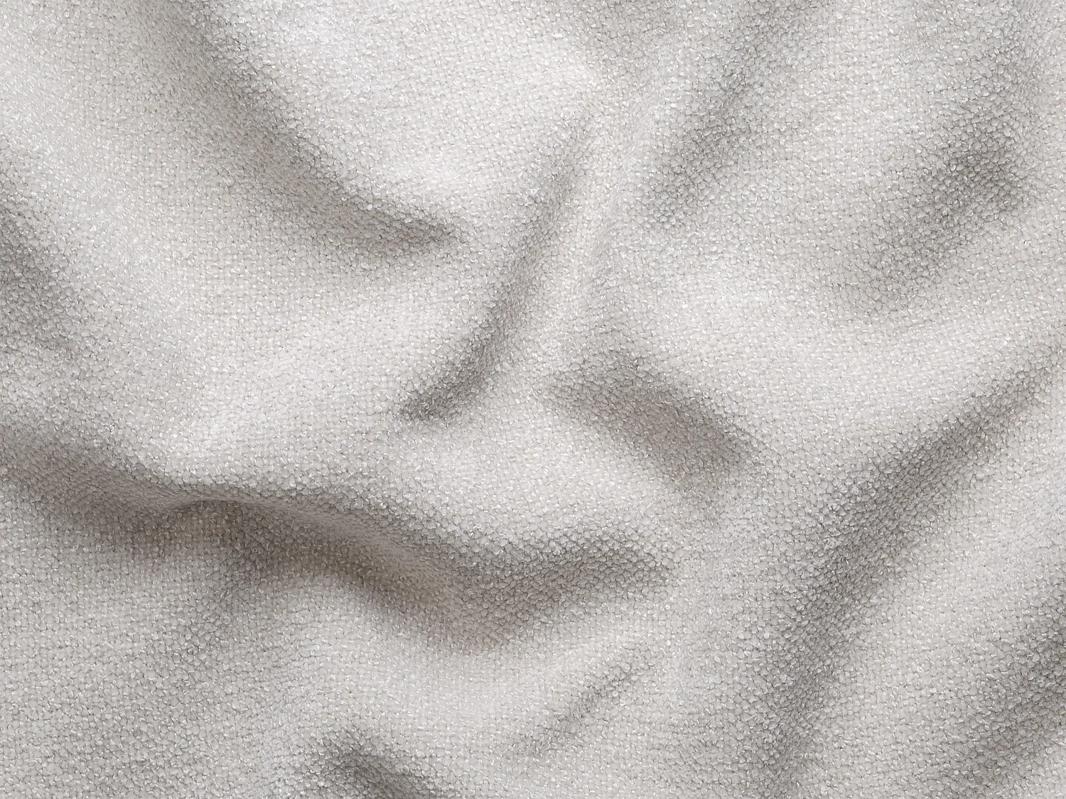Canapé d'angle gauche convertible en tissu chenille beige CAMILIO de Maison Céphy