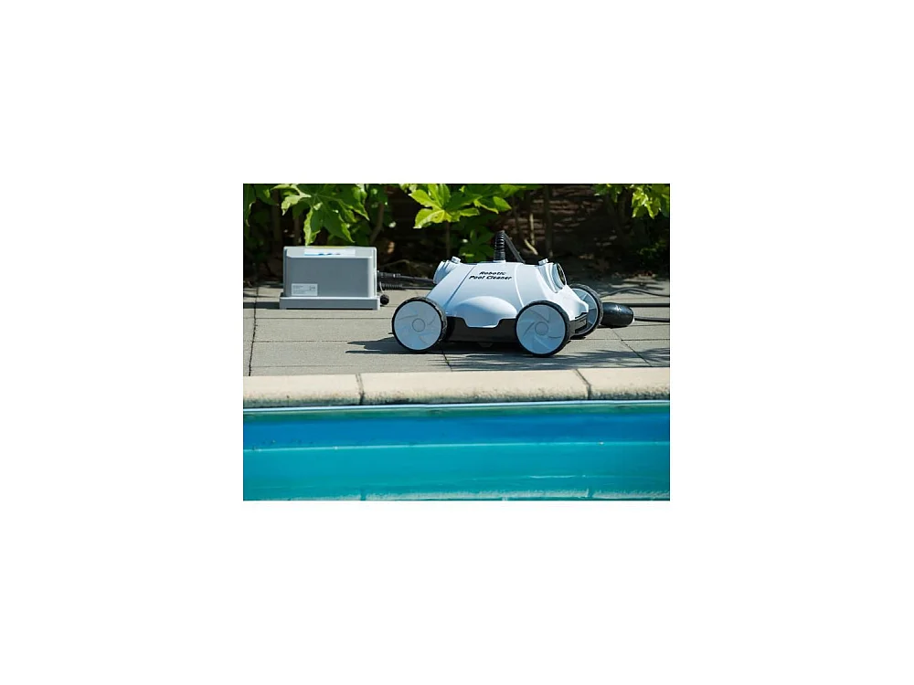 Ubbink Robotclean 1 Limpiador Automático de Piscinas - Negro y Blanco, Limpia Piscinas de hasta 12 x 6 m