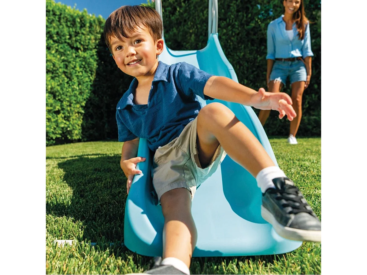 Toboggan Exterieur enfant - INTEX - L - Longueur 196cm Hauteur 119 cm - 2 Marches