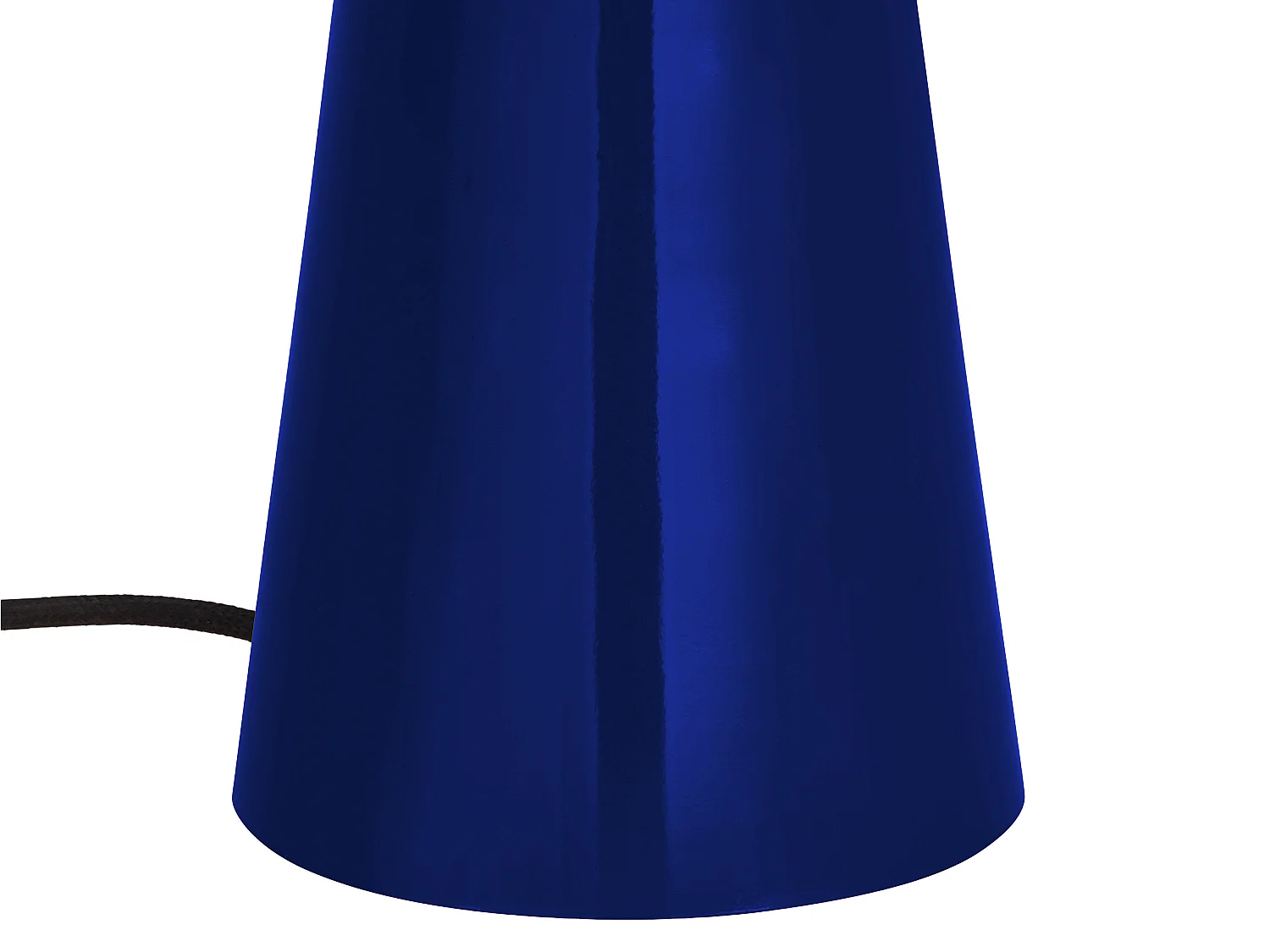 Lampe à poser champignon en métal - D. 39 x H.52 cm - Bleu brillant - LARKIN