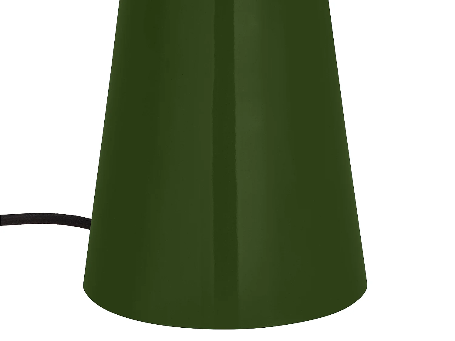 Lámpara de mesa tipo seta en metal - D. 39 x Al. 52 cm - Caqui brillante - LARKIN