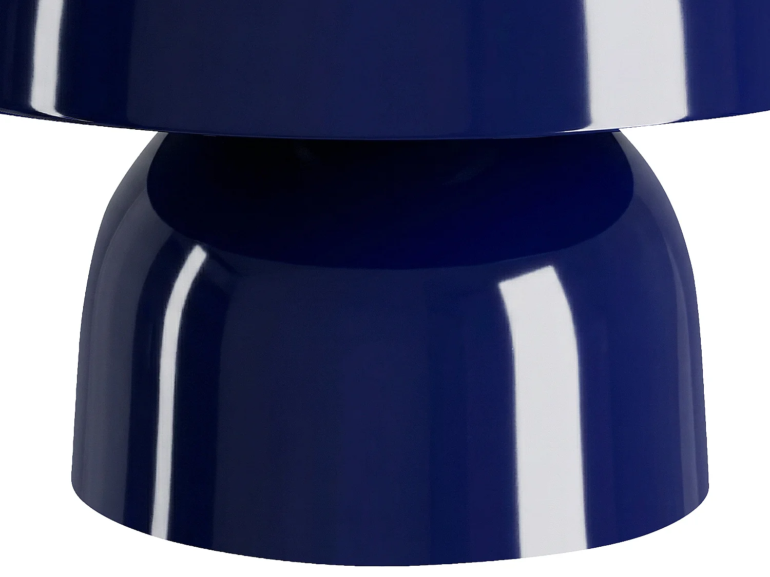 Lampe à poser champignon en métal - D. 31 x H.25 cm - Bleu brillant - SIDNEY