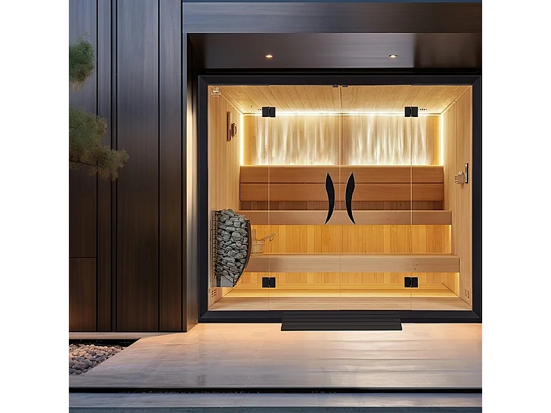 Sauna traditionnel Boreal® CELEST PRO 240 - 4 places - 240x180x210 cm